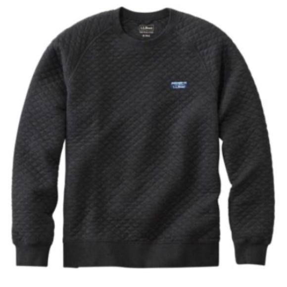 GUC M’s LL Bean quilted crewneck pullover sweater, Sz L Reg fit - Picture 2 of 6